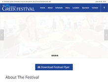 Tablet Screenshot of portsmouthgreekfestival.com